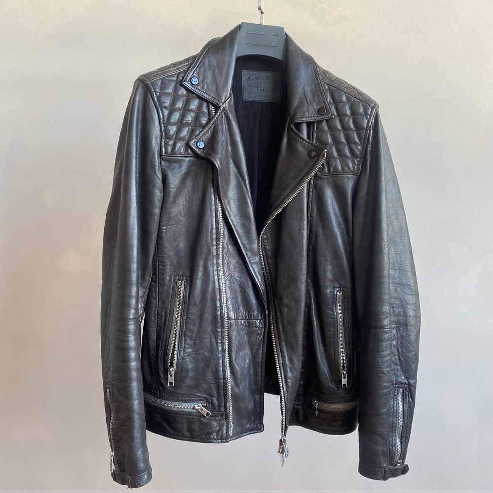 All Saints Conroy Leather Biker Jacket